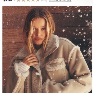 ALO Yoga Taupe Sherpa-Lined Teddy Jacket